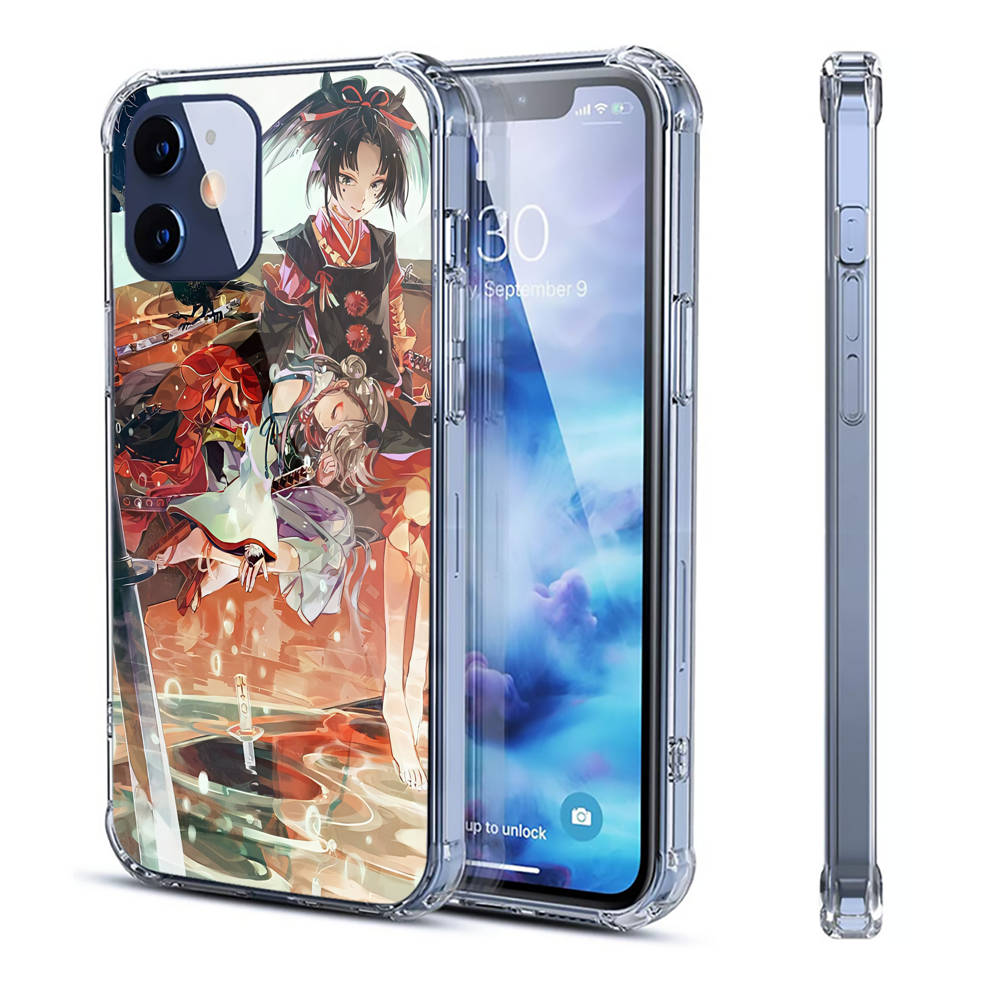 （画像用） 刀剣乱舞 Touken Ranbu 【iPhone 12シリーズ対応】透明スマホケース（クリアソフトケース）